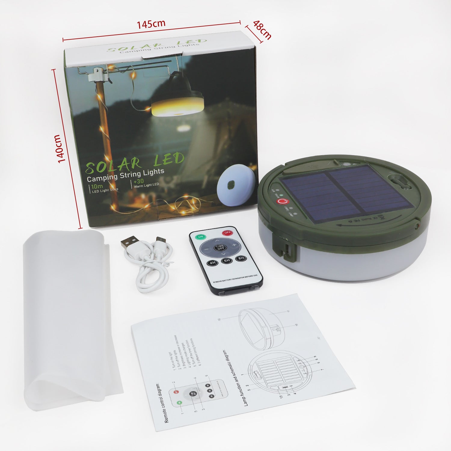 Outdoor Camping Solar Energy Ambience Light LED Lighting Chain