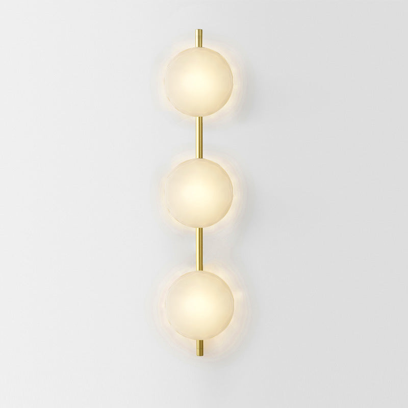 Bedside Hotel Glass Art Wall Lamp